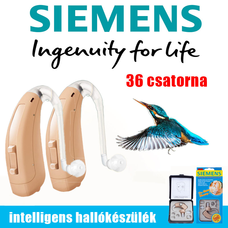 【Siemens】XTM P10 intelligens Bluetooth hallókészülék, négyszeres zajcsökkentés 36 csatornával, valódi hang visszaállítása, enyhe és súlyos halláskárosodást szenvedő betegek számára （hallókészülék mindkét füle）